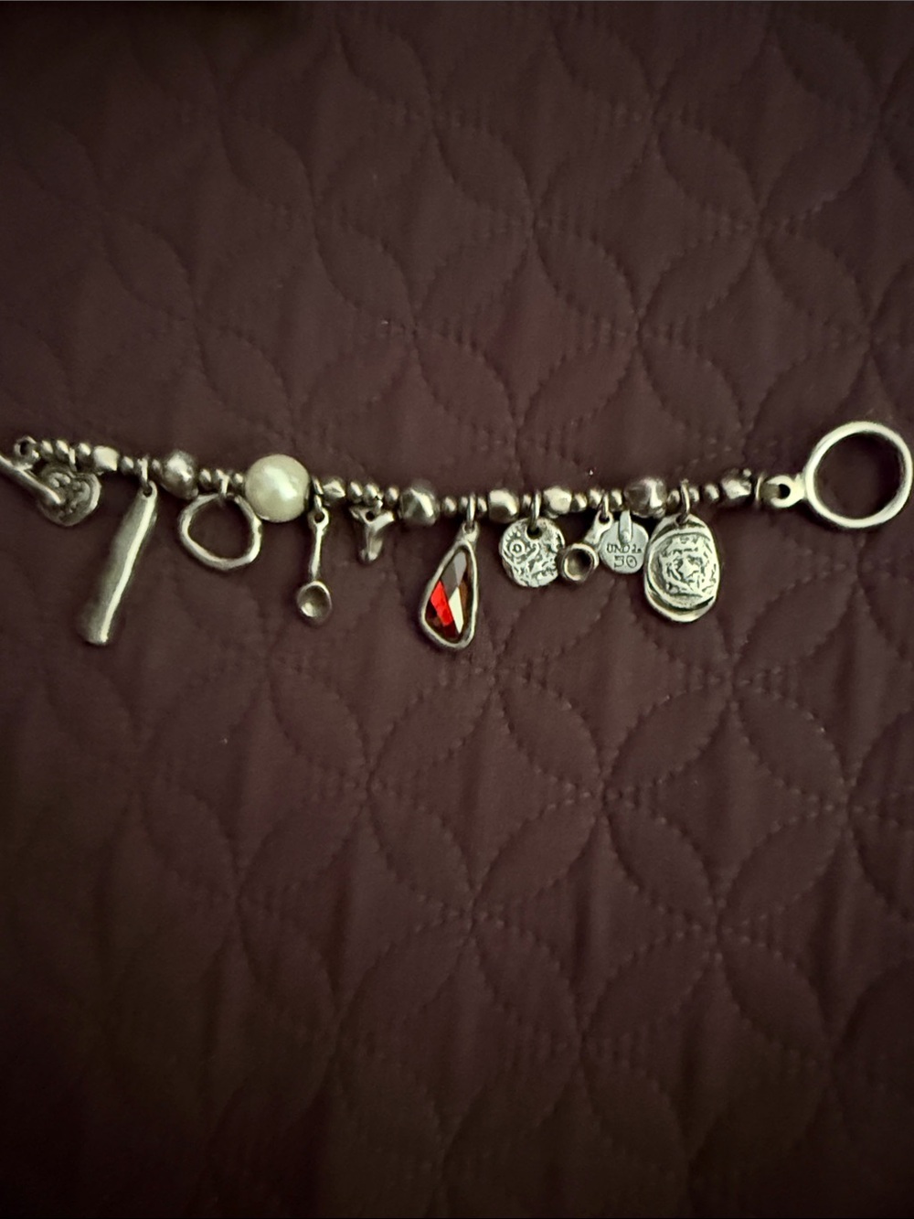 Uno de 50 Silver Charm Bracelet